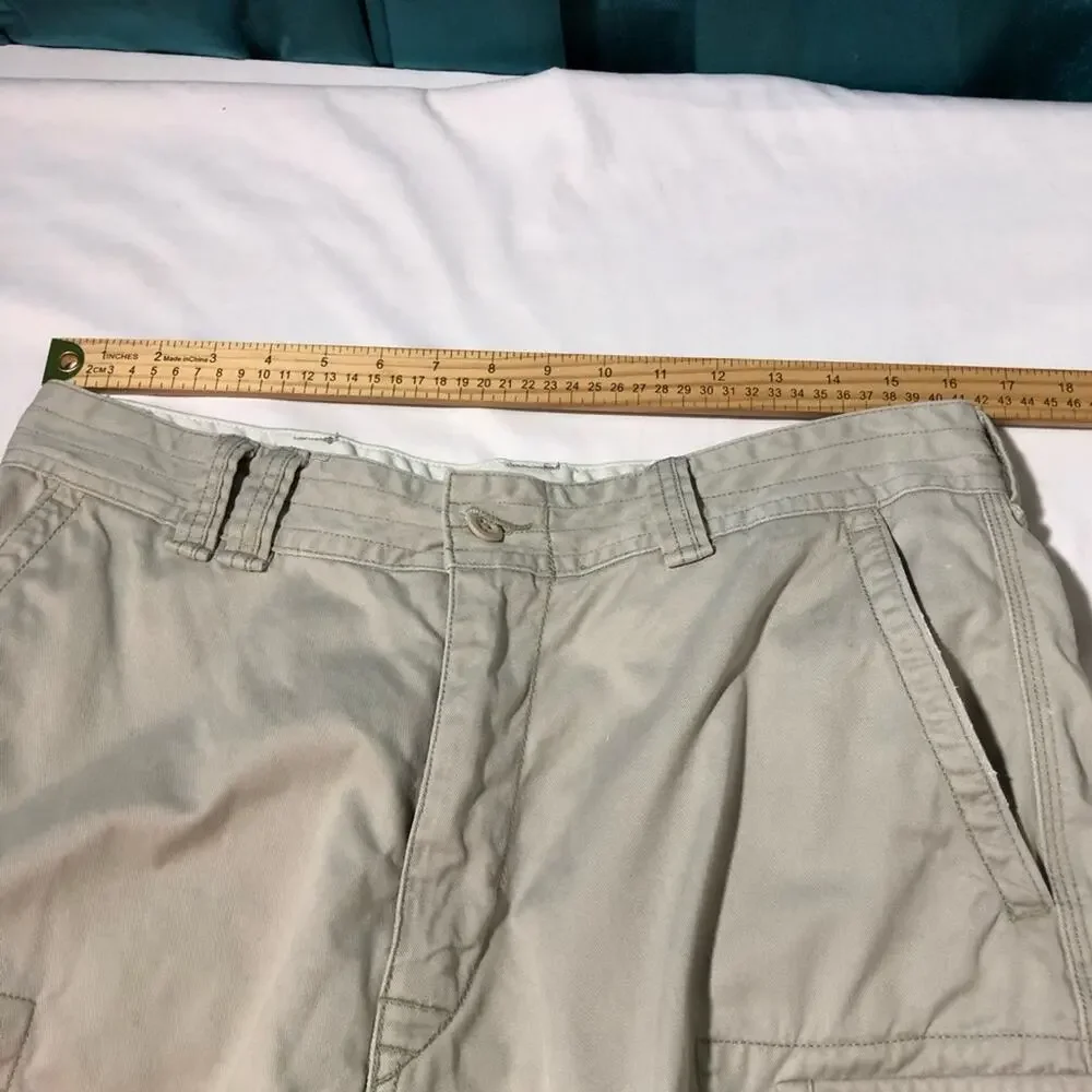 Polo Ralph Lauren mens classic chino cargo shorts 34 light khaki preppy classic